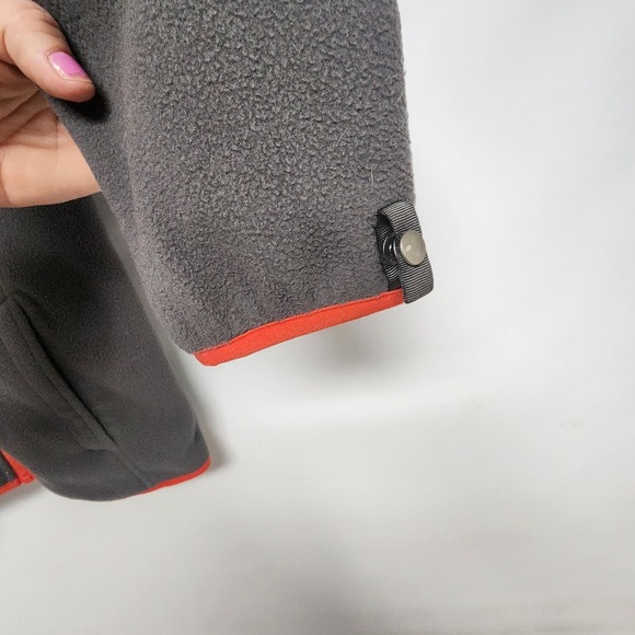 The North Face Jacket Youth Boys Large 14 16 Gray Denali Full Zip Fleece Stretch - Picture 6 of 6